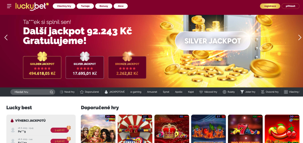 LuckyBet casino obecné informace