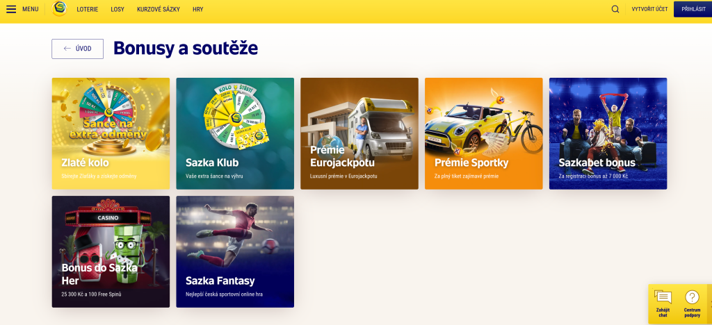 Sazka casino bonusy a promo akce