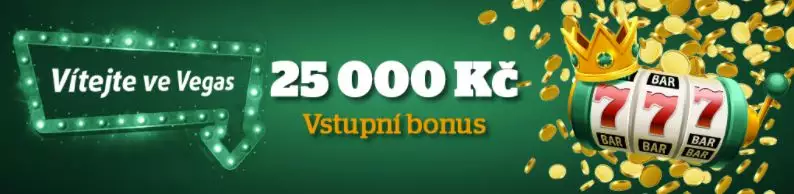 Chance Vstupní bonus do Vegas do výše až 25 000 Kč