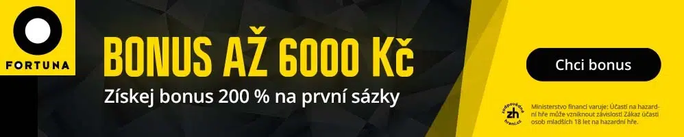 200% bonus ke vkladu až do 6000 Kč