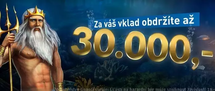 Casino Admiral bonus až 30 000 Kč ke vkladu